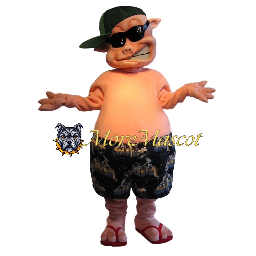 Cool Pig Mascot Costume
