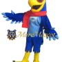 Cool Soft Blue Eagle Mascot Costume