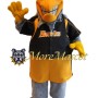 Happy Gray Hawk Mascot Costume