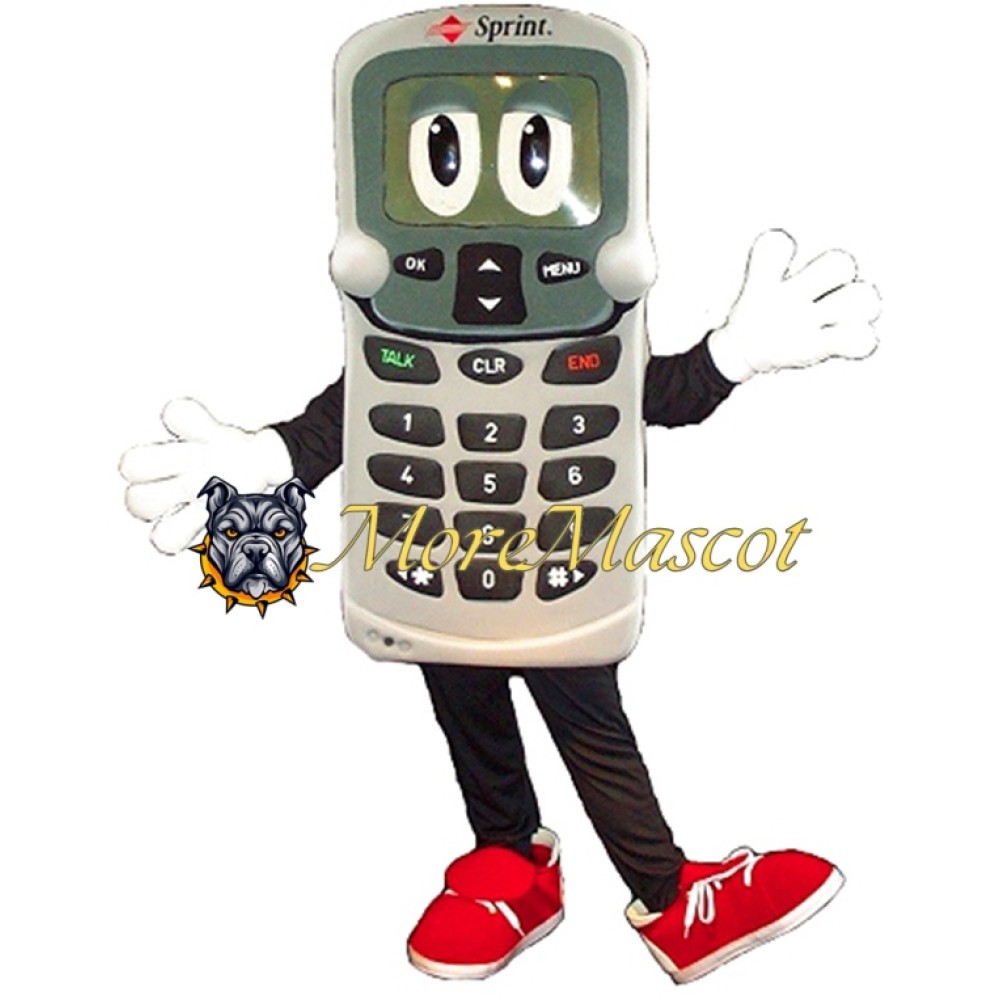 Button Phone Mascot Costume