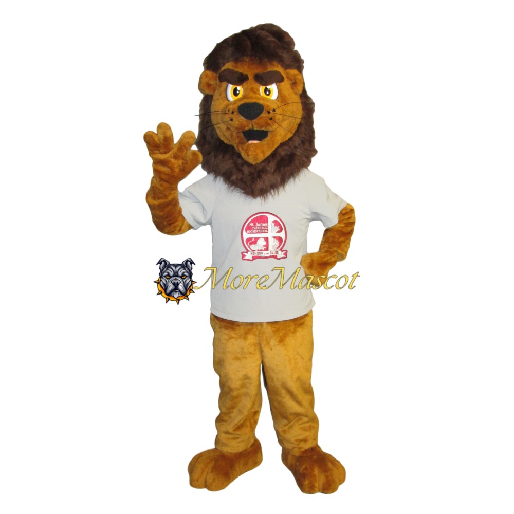 Adult High School Lion Mascot Costume