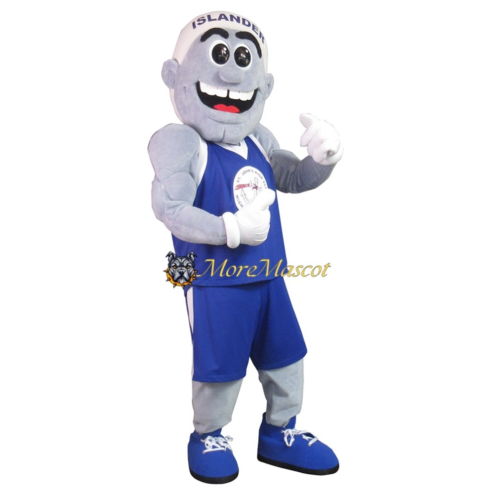 High School Muscle Boy Mascot Costume