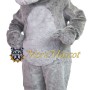 Superb Gray Wolf Mascot Costume