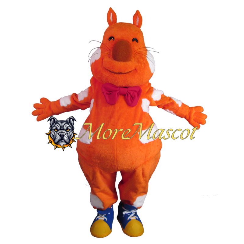 Orange Cat Mascot Costume