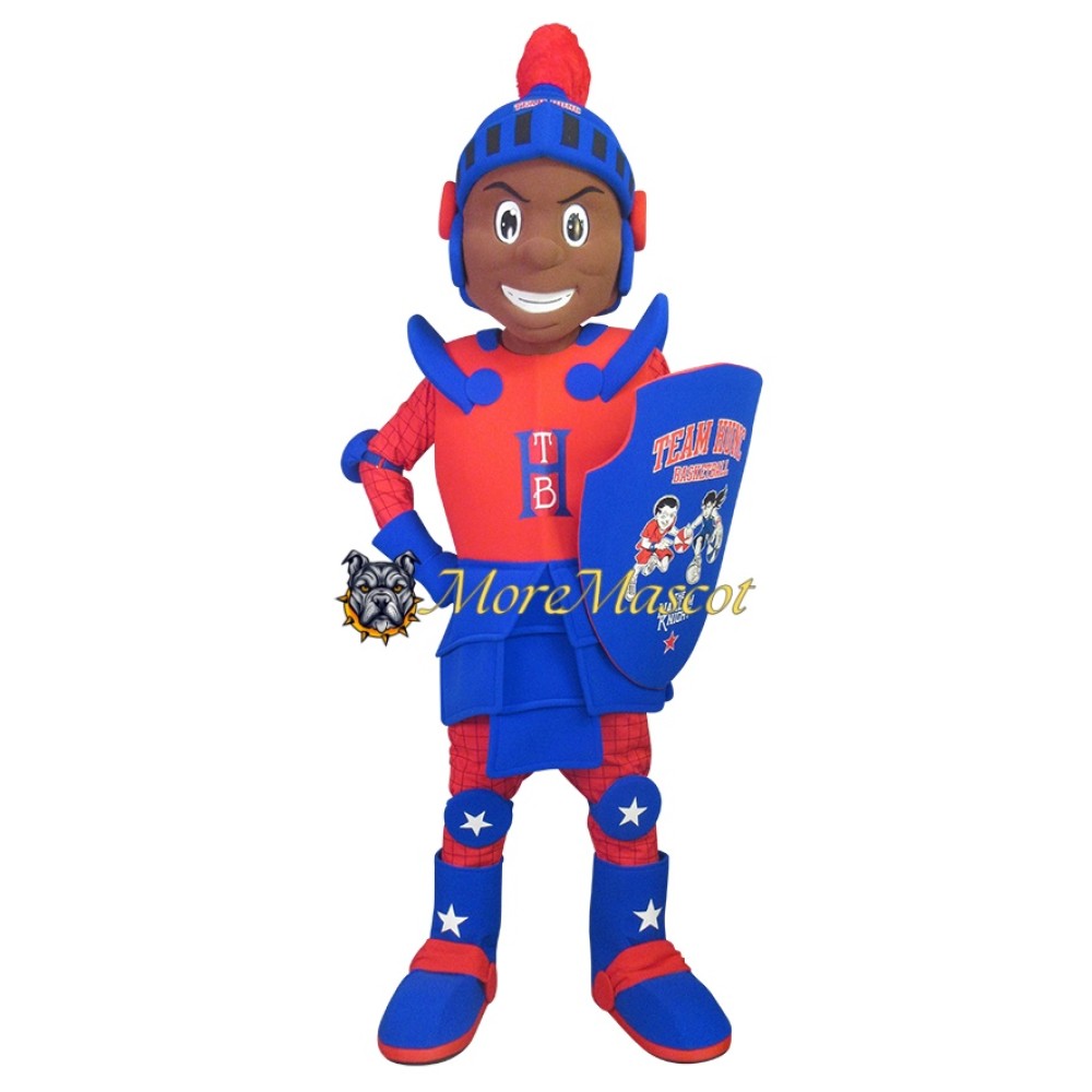 Sports Black Warrior Mascot Costume