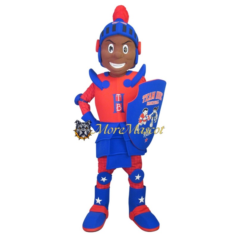 Sports Black Warrior Mascot Costume