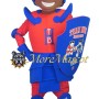 Sports Black Warrior Mascot Costume