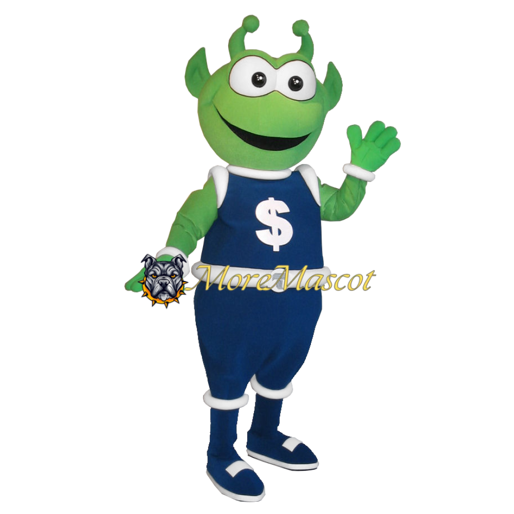 Cartoon Green Monster Mascot Costume