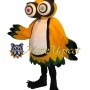 Yellow Owl Mascot Costume