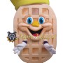 Crown Waffle Mascot Costume