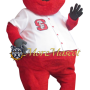 Friendly Red Monster Mascot Costume