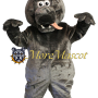 Cute Grey Wolf Mascot Costume