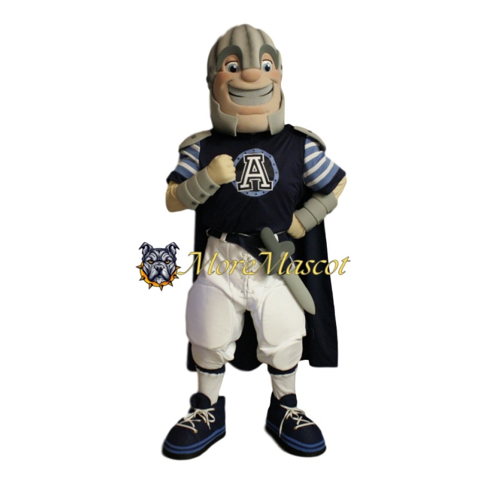 Excited Knight Mascot Costume