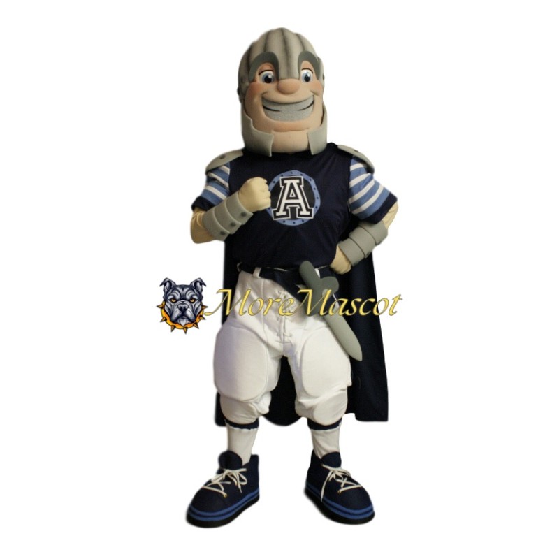Excited Knight Mascot Costume