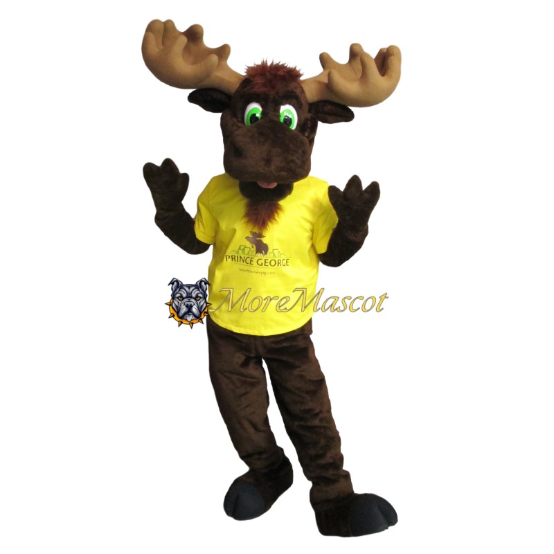 Realistic Guide Moose Mascot Costume