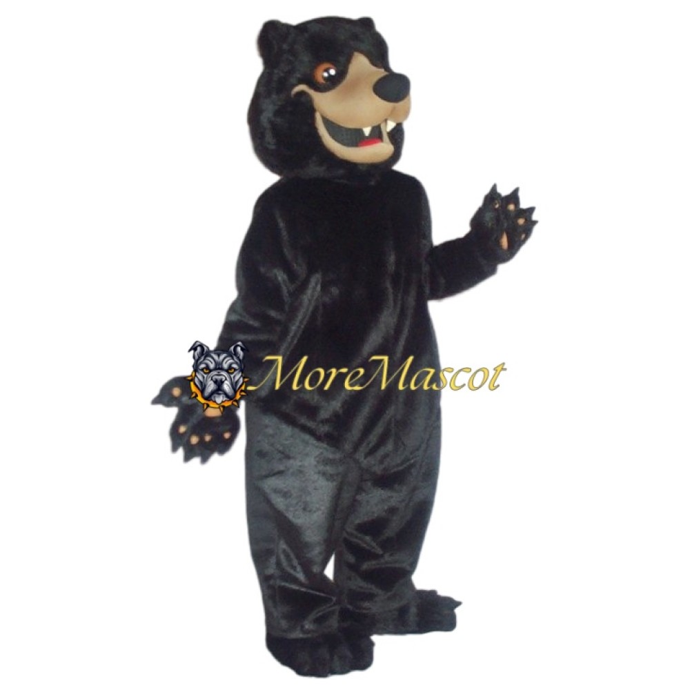 Breathable Black Bear Mascot Costume
