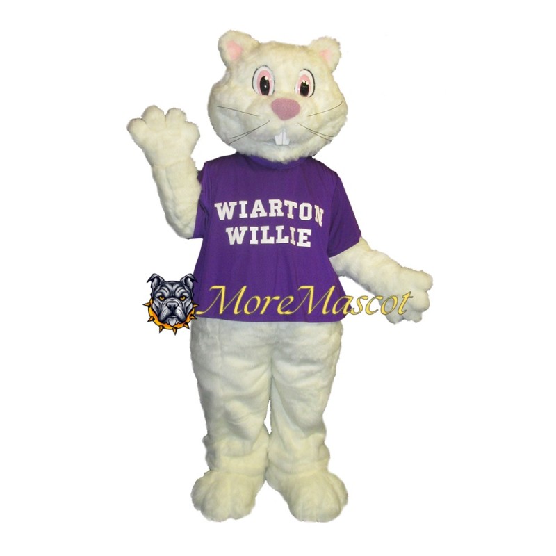 White Groundhog Mascot Costume