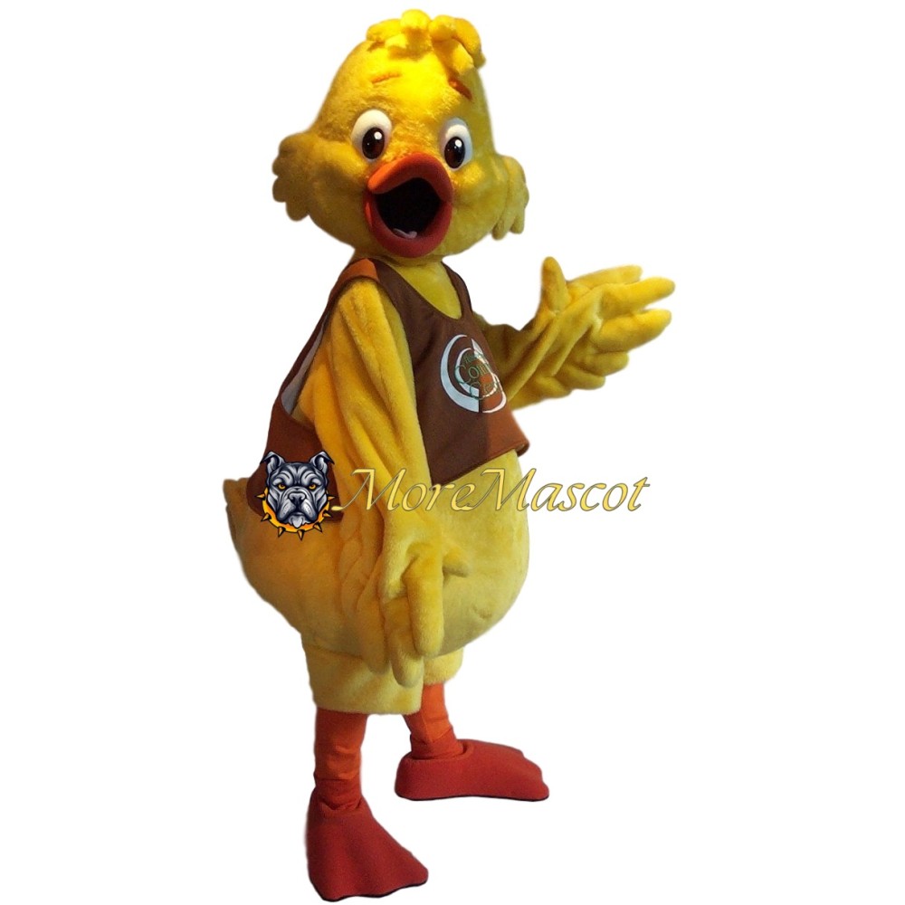 Realistic Yellow Duck Mascot Costume