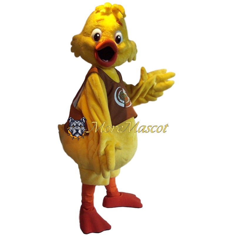 Realistic Yellow Duck Mascot Costume