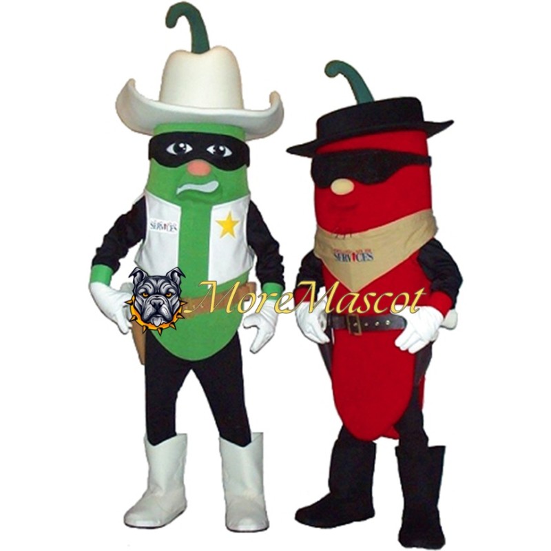 Cowboy Chili Mascot Costume