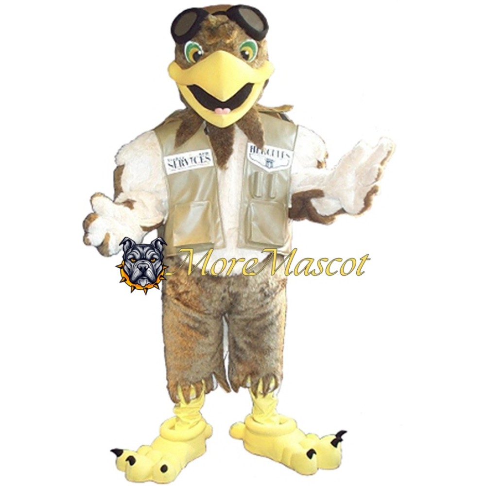 Adult Pilot Eagle Mascot Costume