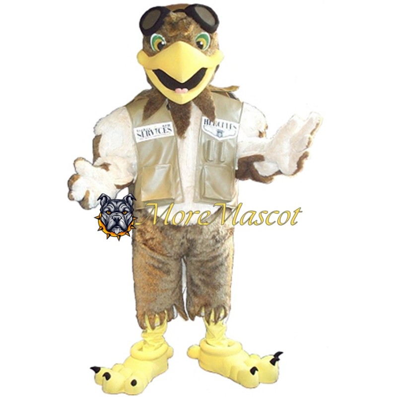 Adult Pilot Eagle Mascot Costume