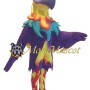 Purple Parrot Mascot Costume