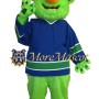 Friendly Green Monster Mascot Costume