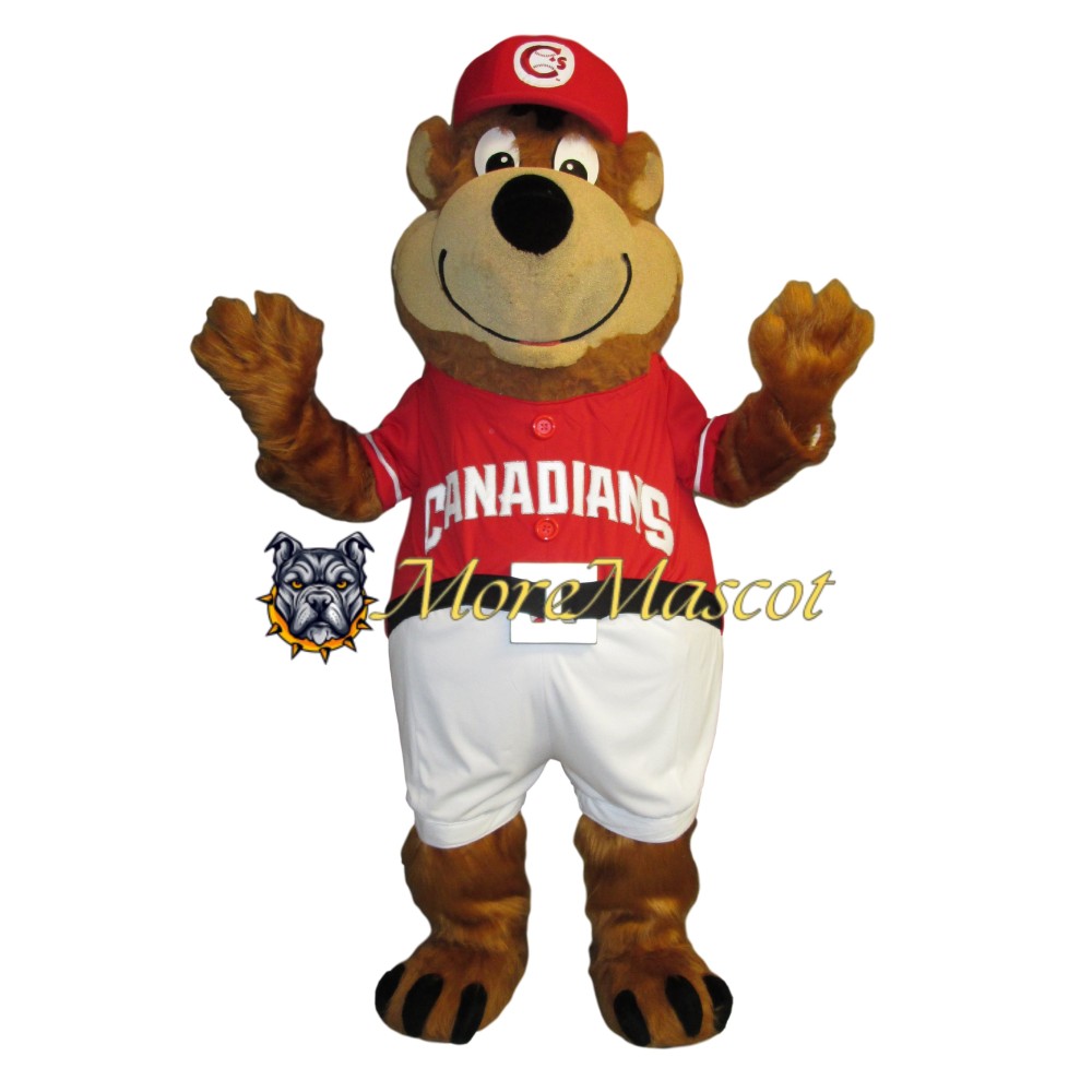 Baseball Bear Plush Mascot Costume