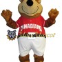 Baseball Bear Plush Mascot Costume