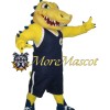 Sport Yellow Crocodile Mascot Costume