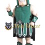 College Green Warrior Mascot Costume