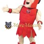 Muscle Power Red Warrior Mascot Costume