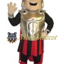 Red and Silver Warrior Mascot Costume