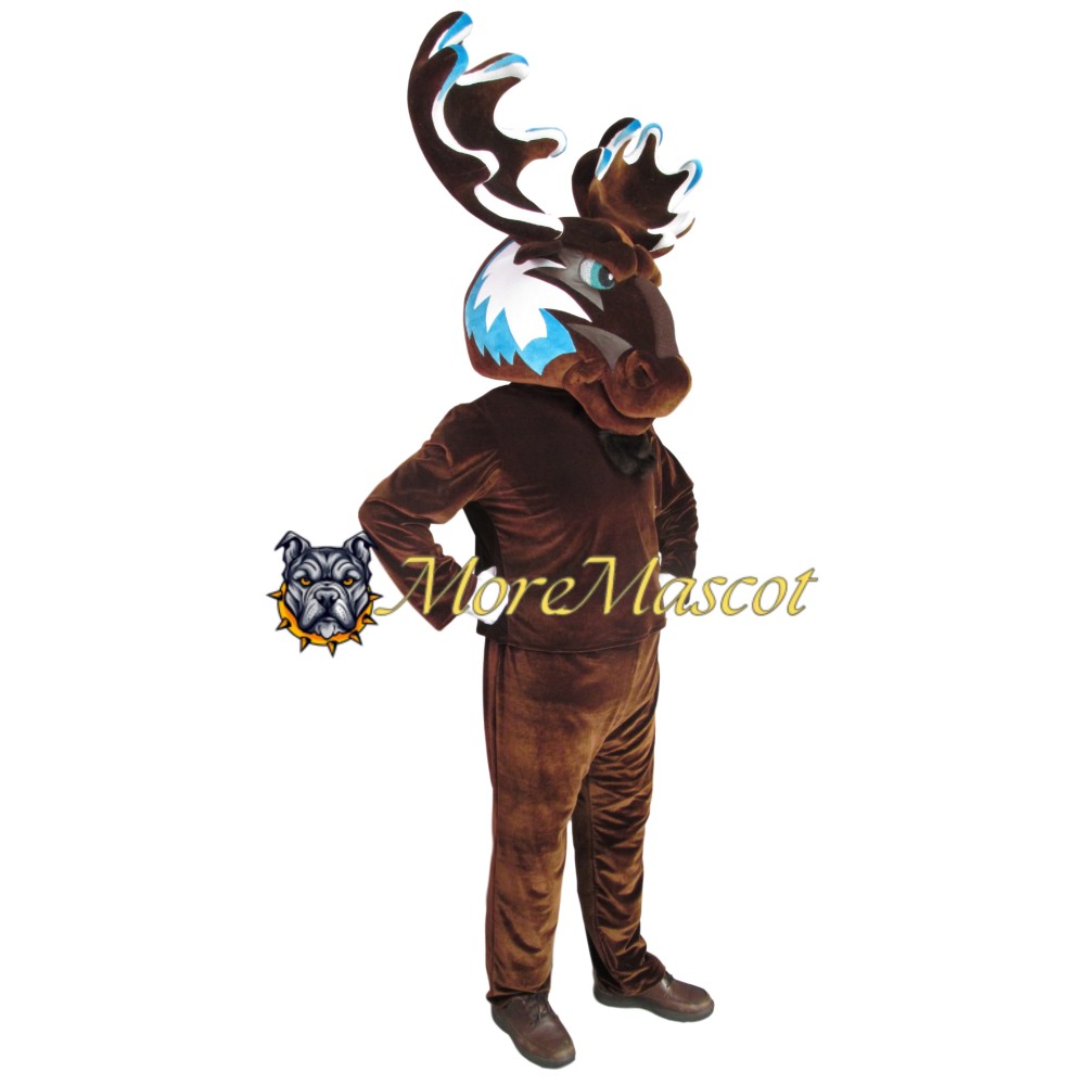 Painted Moose Mascot Costume