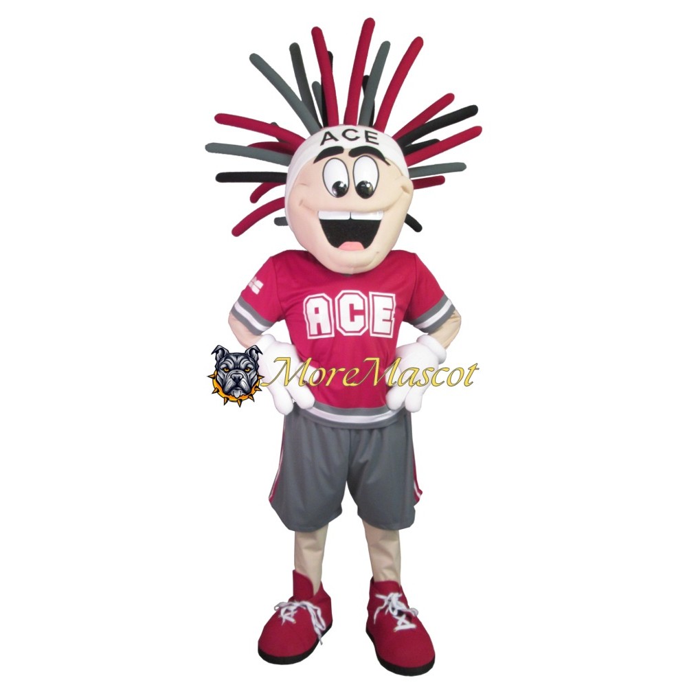 Rock Sport Boy Mascot Costume