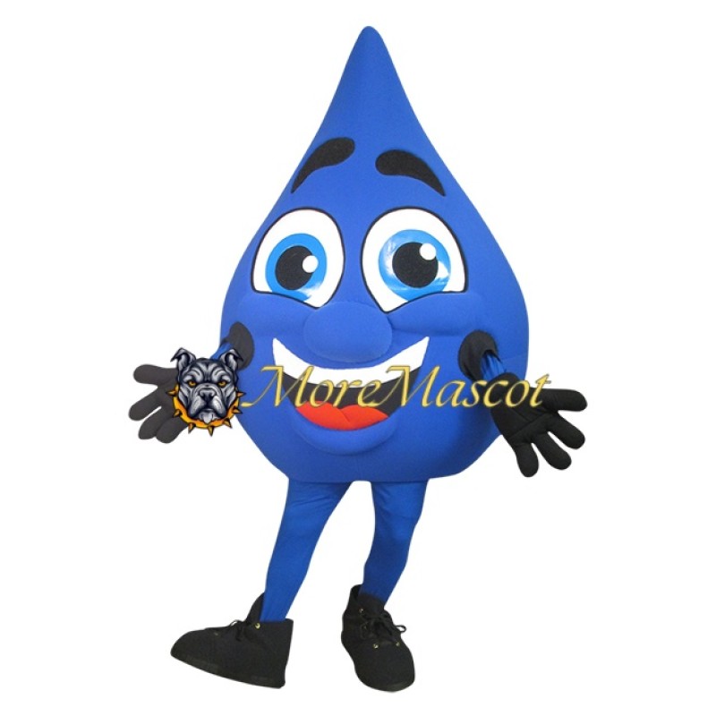 Happy Water Droplet Mascot Costume