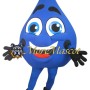 Happy Water Droplet Mascot Costume