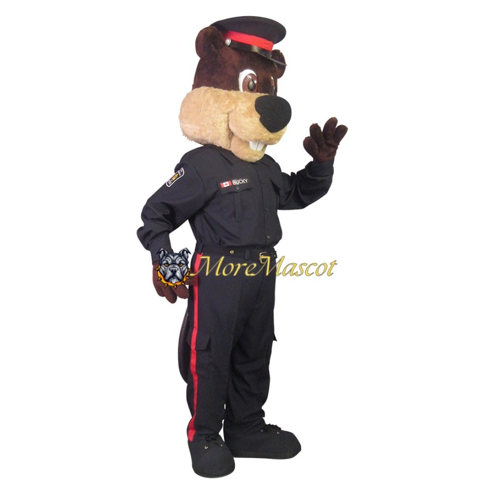 Police Beaver Mascot Costume