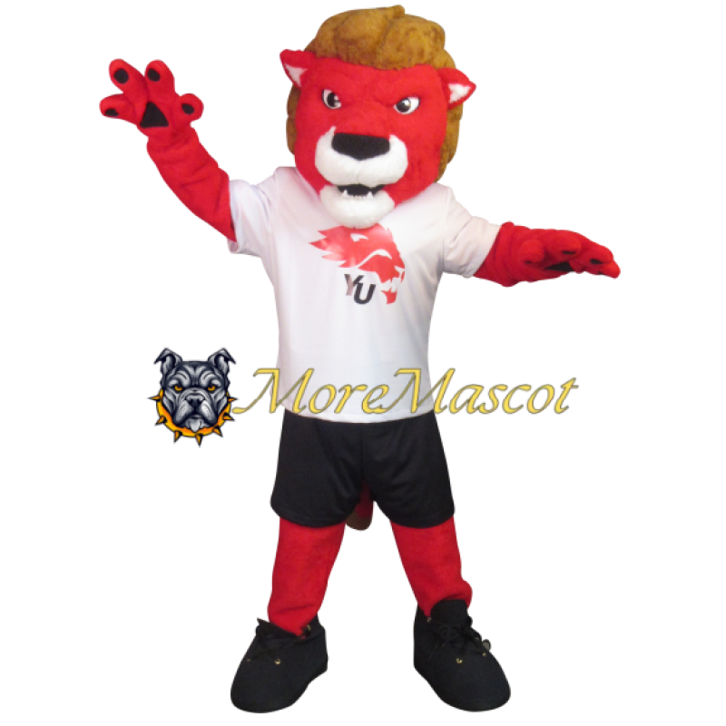 University Red Lion Mascot Costume