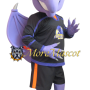 Sport Purple Dragon Mascot Costume