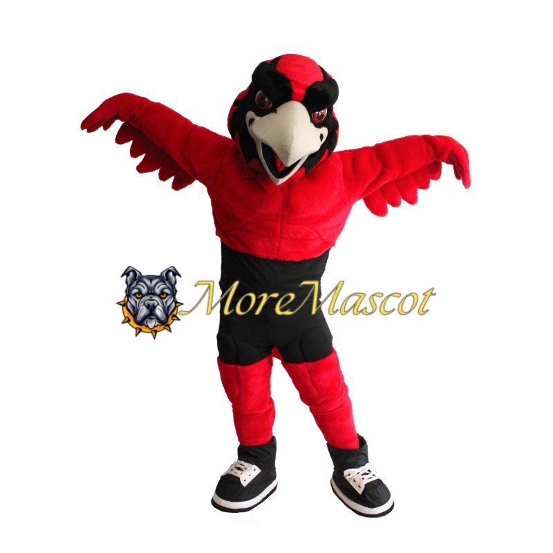 Power Red Falcon Mascot Costume