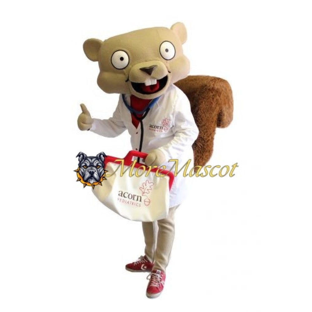Doctor Squirrel Mascot Costume
