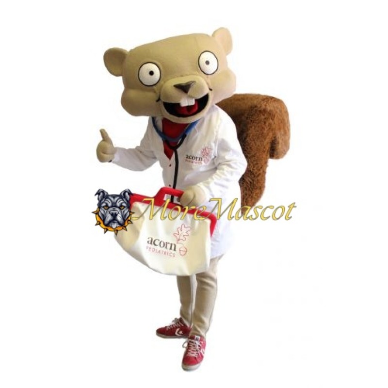 Doctor Squirrel Mascot Costume