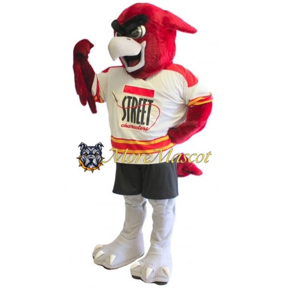 Adult Red Eagle Mascot Costume