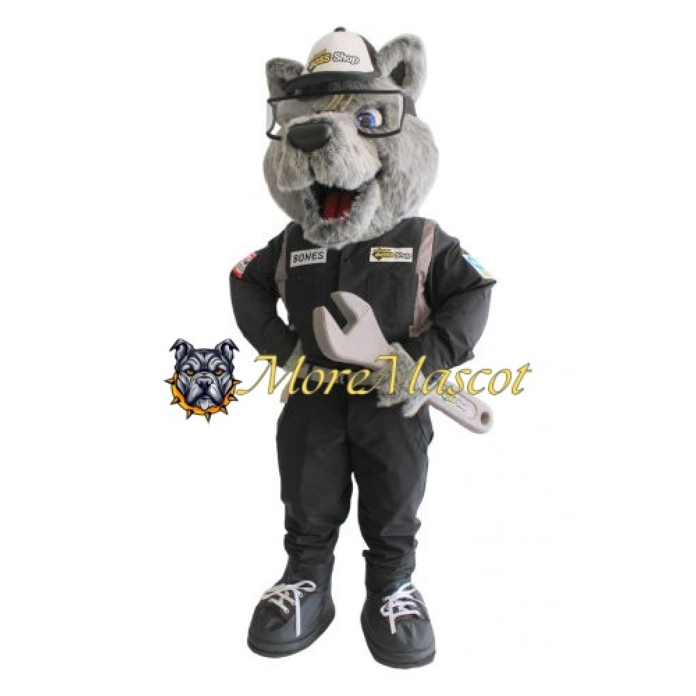 Repair Greyhound Mascot Costume