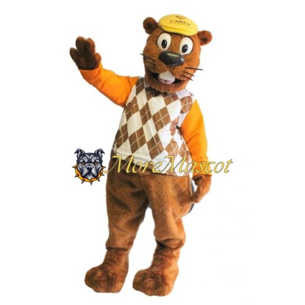 Handsome Beaver Mascot Costume