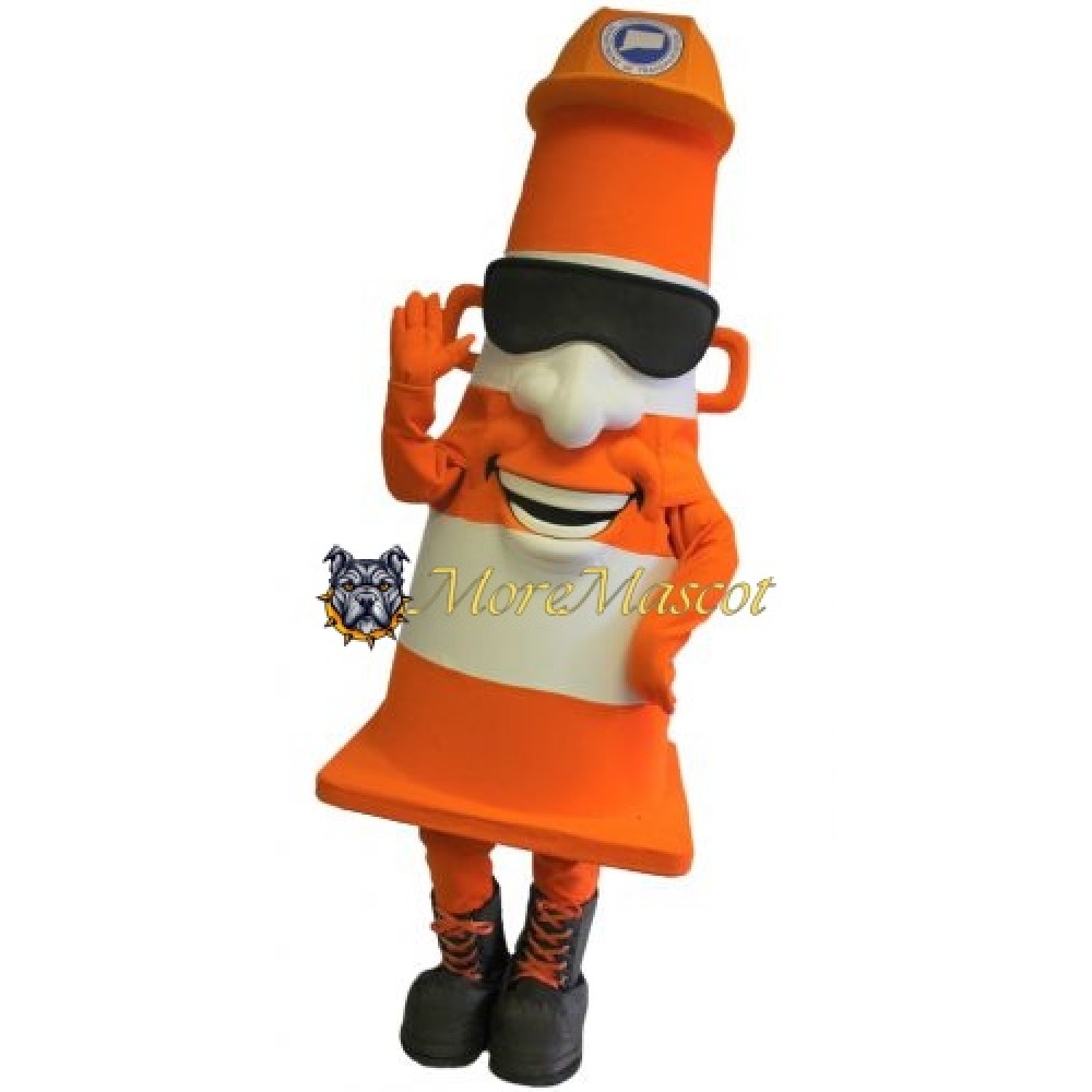 Cool Traffic Cone Mascot Costume