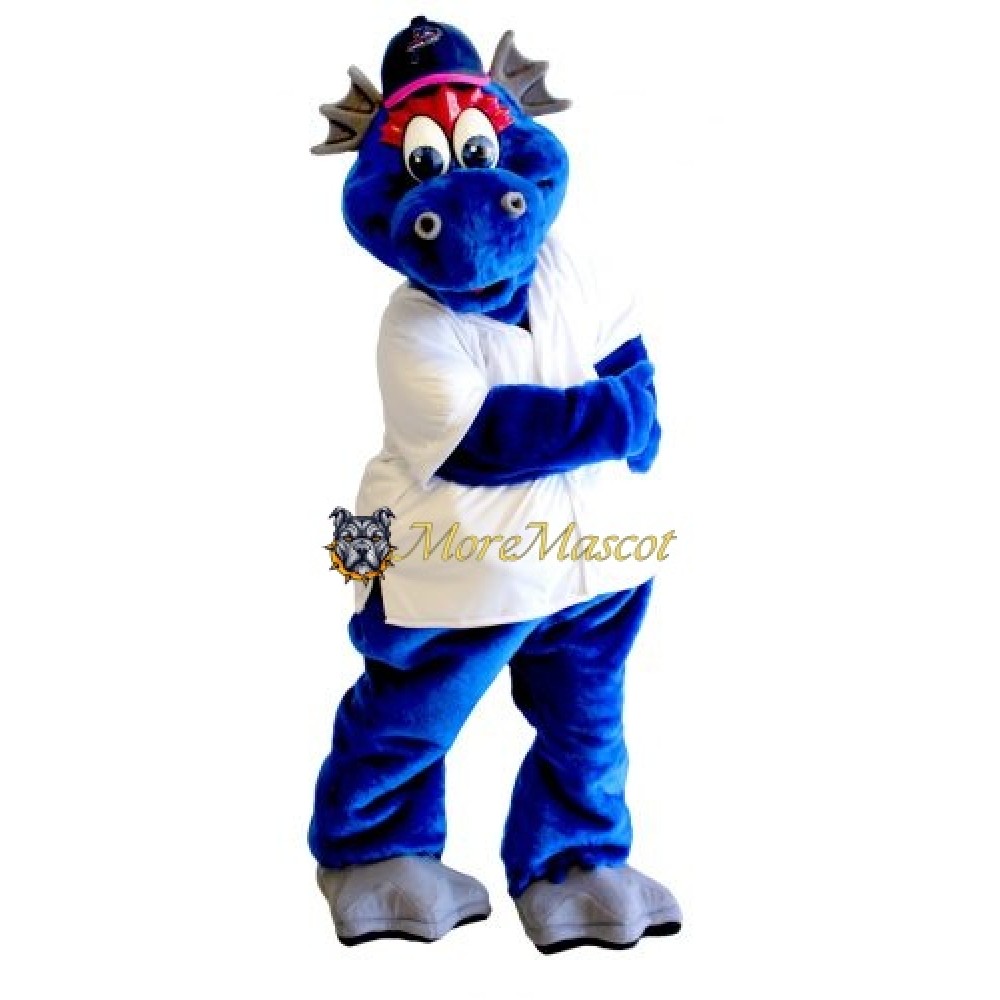 Lightweight Blue Dragon Mascot Costume