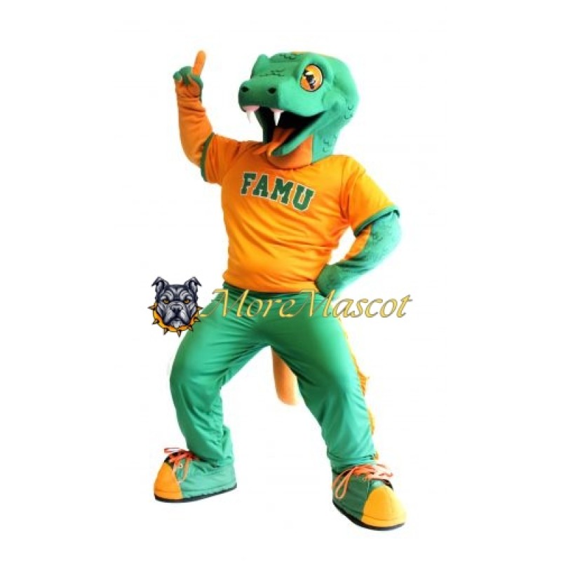 University Green Snake Mascot Costume